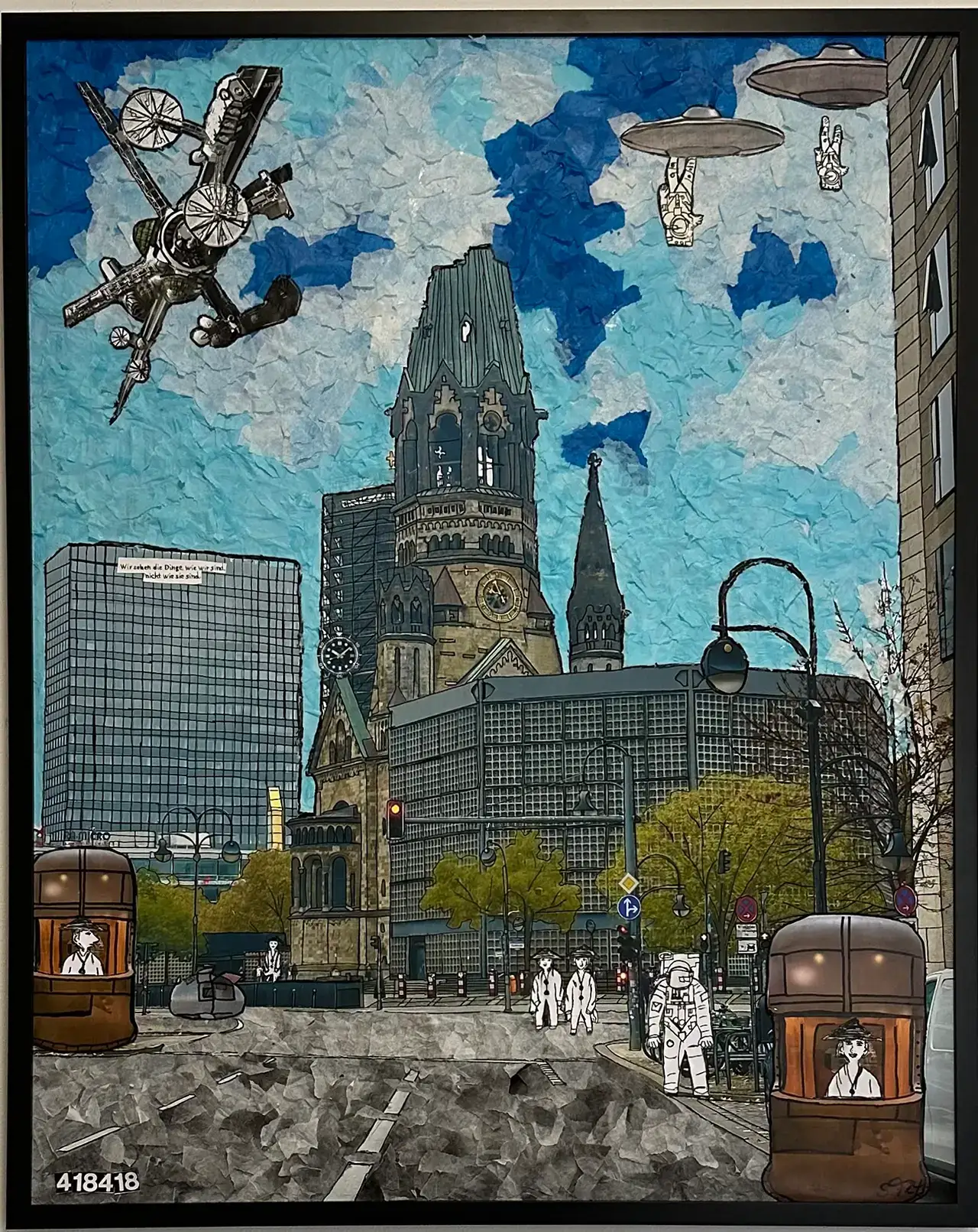 Suzy Forel, Mixed-Media-Collage Nr. 89, 2024