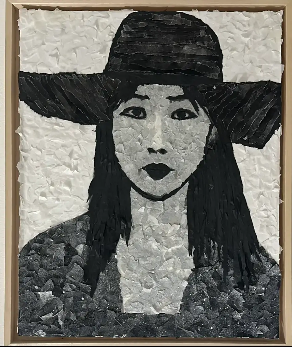 Suzy Forel, Mixed-Media-Collage Nr. 93, 2024